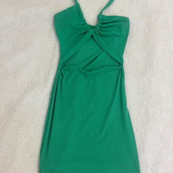 SHEIN Dresses & Skirts - Green halter neck mini dress  - S